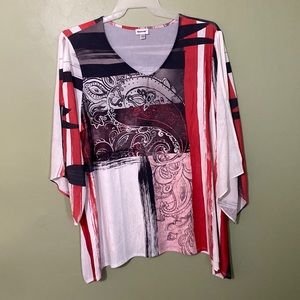 Avenue blouse, 18/20, 3/4 sleeve with two slits